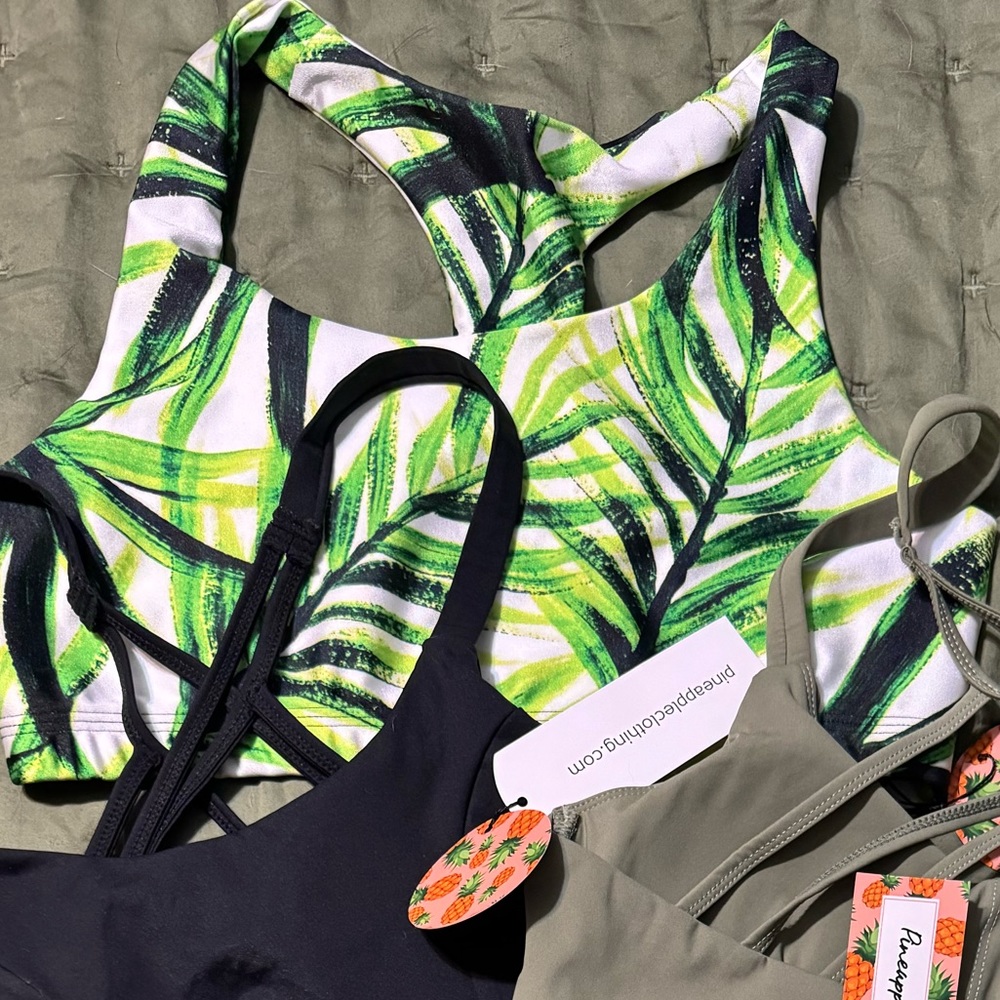 Pineapple clothing sports bra